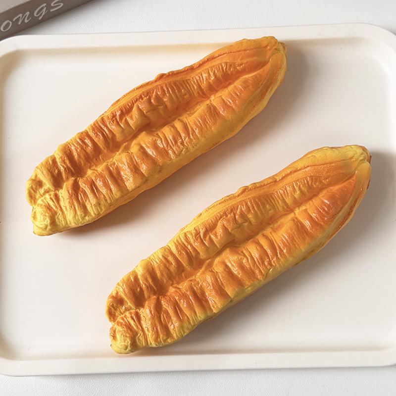 Slow Rebound Squishy Croissant Toy with Milky Scent - Stress Relief & Soft Feel