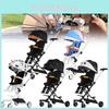 Star Cow Pattern Print Four Wheeled Baby Stroller Foldable Convertible Seat
