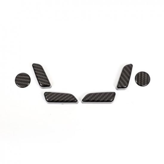 ABS Carbon Fiber Seat Adjustment Button Cover For Tesla Model 3/Y 2017-2021 US