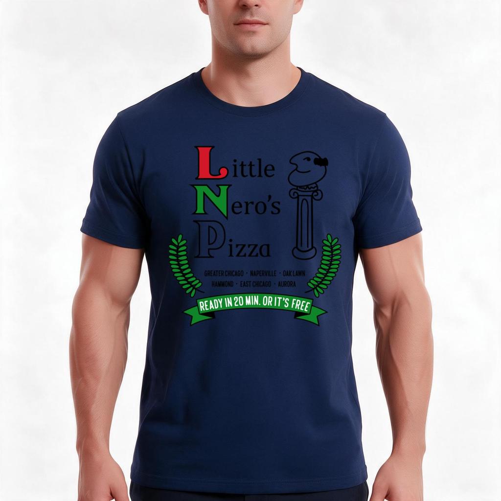Little Neros Pizza Tshirt Summer Casual Cotton Tee Oversized Streetwear Tops Vintage Graphic Print Loose Fit Short Sleeve