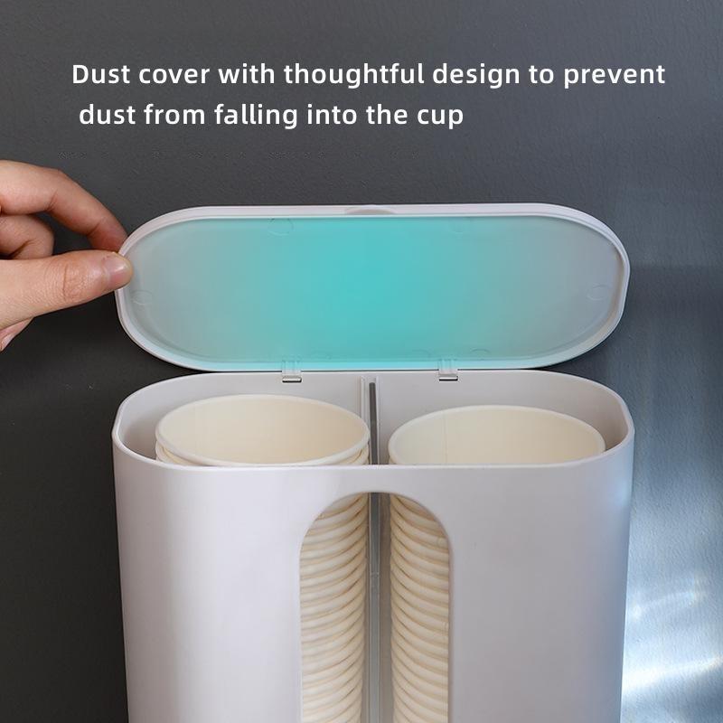 Disposable Cup Holder Automatic Cup Extractor Cup Holder Dispenser Water Cups Holder Home Punch Free Paper Cups Storage Rack