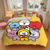 3Pcs Bt21 Friends Group Bedding Sets For All Sizes New 3D Printed Bed Cover Comforter Duvet Cover Pillowcase Bedroom Decoration