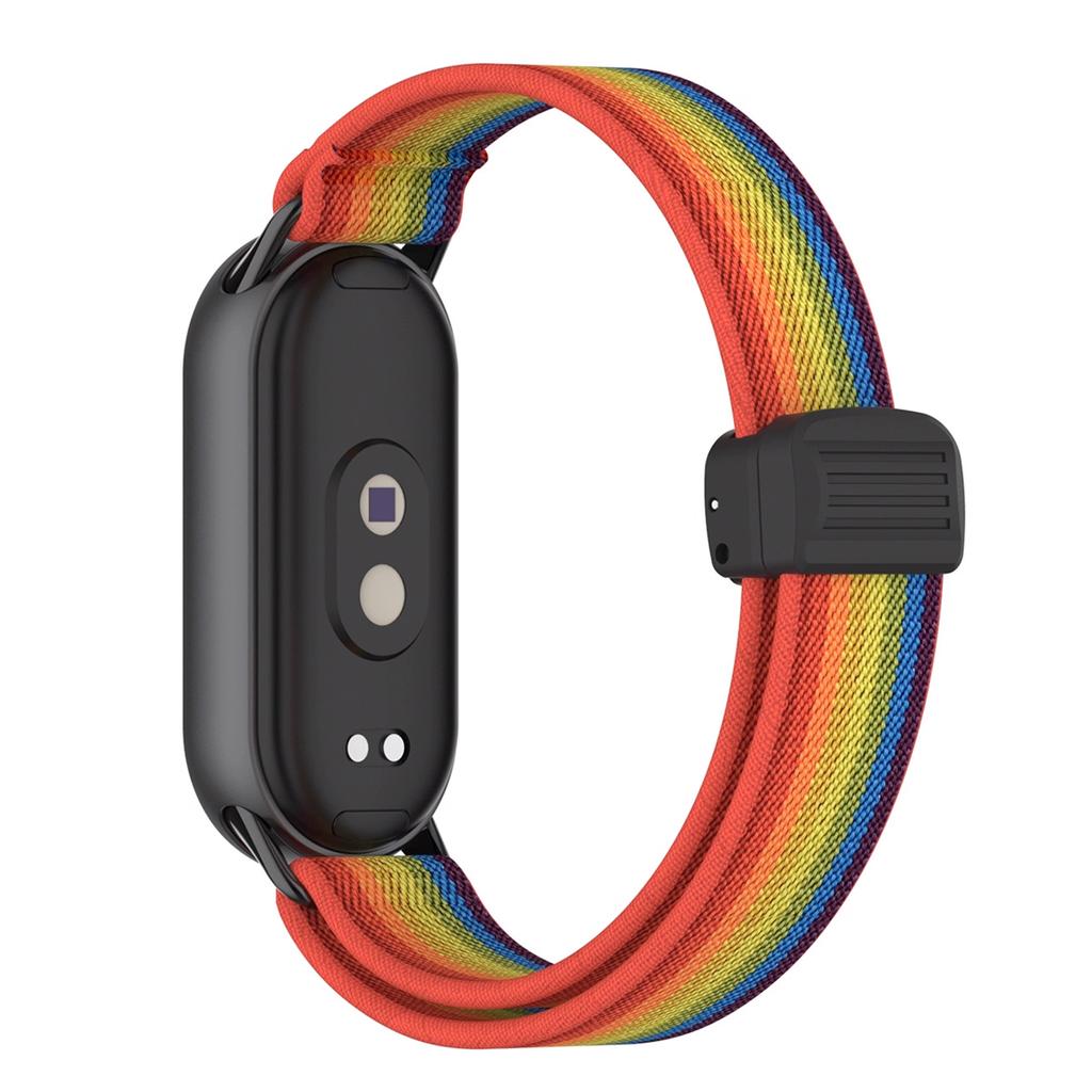 Elastic Nylon Band For Xiaomi Band 10/9/8 Magnetic Braided Sport Band For Miband 10 9 8 NFC Smartwatch Replacement Bracelet