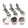 Set of 3 Hemming Guide Presser Feet No Iron Margin Finishing Attachment Strong Metal Sewing Machine Part