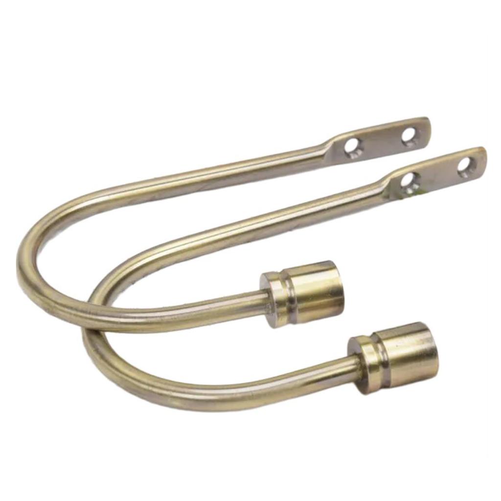2 Bucăți Cârlige Elegante Metalice pentru Perdele, Suporturi, Montare pe Perete, Accesorii pentru Tratarea Ferestrelor