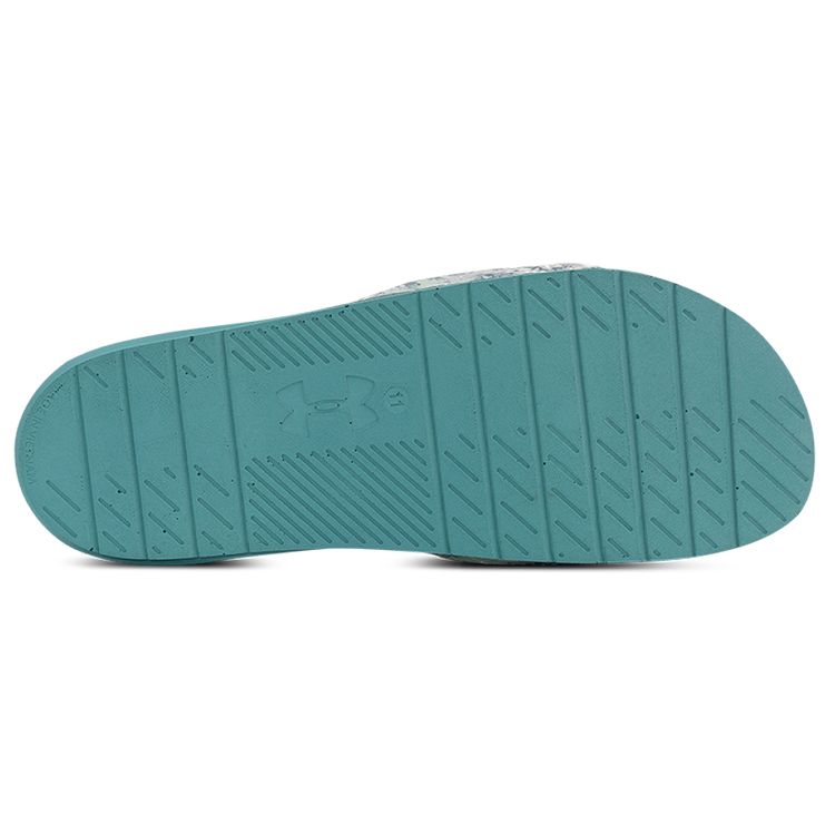 Under Armour Core Remix Printed Simple Slide Sandals Men Footwear Green 3024802-300