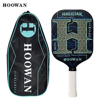 HOOWAN MAGICIAN 16MM Pickleball-Schläger Kevlar Carbon Piackleball-Schläger Professioneller Carbon Fiber T700 Randloser Pickleball-Schläger Raue Oberfläche