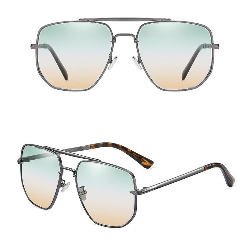 Fashion Sunglasses Men Cool Driving Glasses Goggle Summer Metal Vintage Pilot Sun Glasses Punk