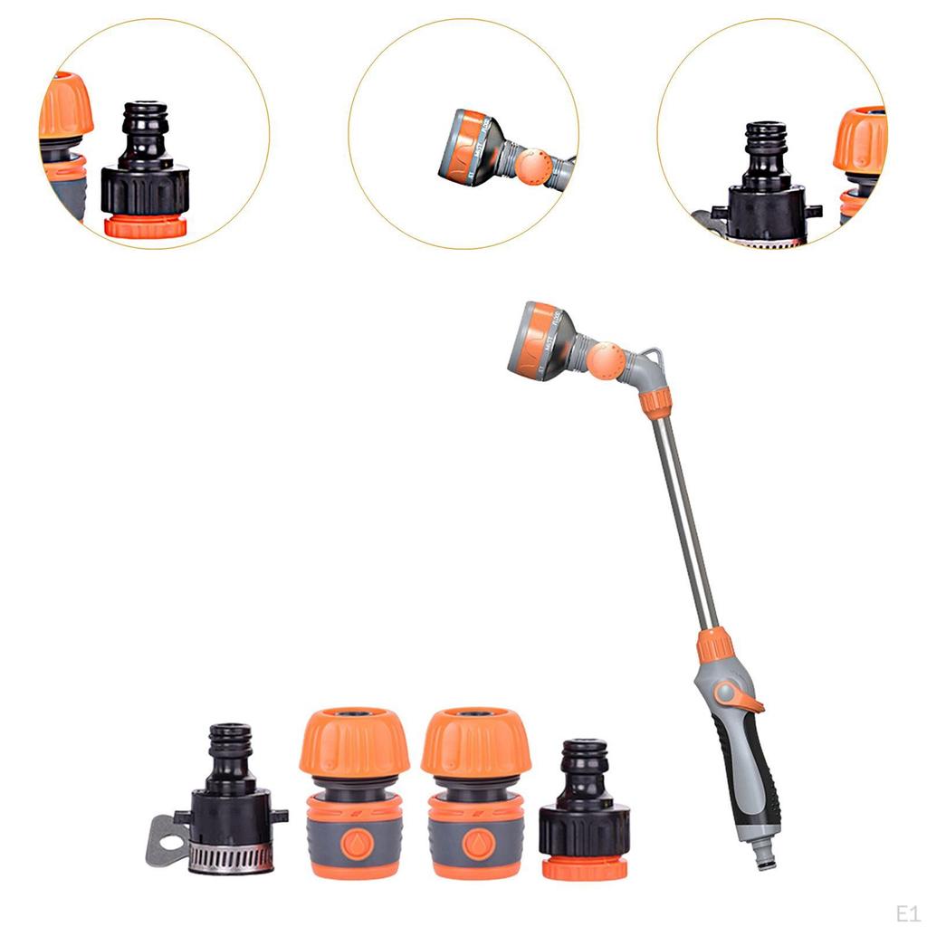 Gwintowany G3/8 Wąż Ogrodowy Do Podlewania Wielofunkcyjny Łatwy w Instalacji Długi Uchwyt Dysza Obrotowa 160°