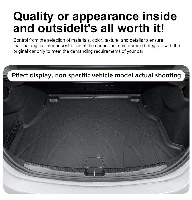 TPE Trunk Mat for 2017-2023 Yuena Sonata 5 and Rio RIO4 Cars