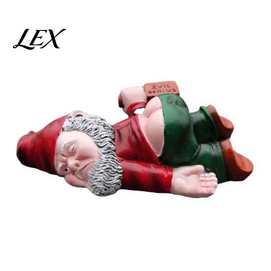 Lively Courtyard Decoration Funny Drunk Dwarf Garden Decoration, Gnome Statue, Resin Sculpture Weatherproof Yard Ornaments for Outdoor Lawn
