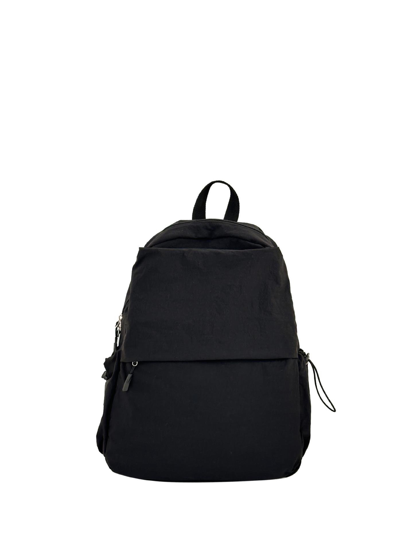 

Школьный рюкзак, высокая ценность, свежий рюкзак, повседневный и простой для учеников средней школы, легкий для поездок на работу и большой вместимости чёрный