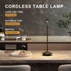 Creative LED Pointed Desk Lamp Charging Touch 3 Color Stepless Dimming Night Light Hotel Bar Restaurant Table Decoration Light