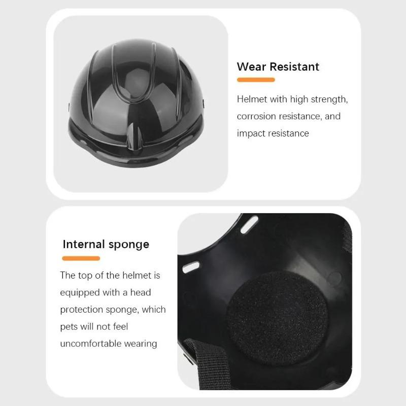 Mode Kunststoff Haustier Hund Helme Einfarbig Verstellbare Haustier Motorrad Kopfbedeckung Hübscher Welpe Sicherheitshelm Katze