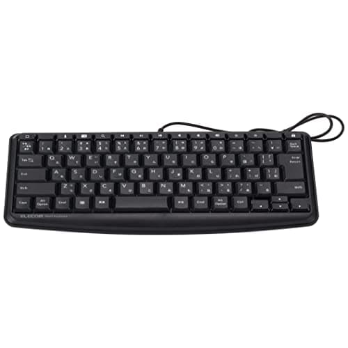 ELECOM Wired Keyboard Lightning Connector JIS Layout Membrane Quiet Black TK-LCM02BK
