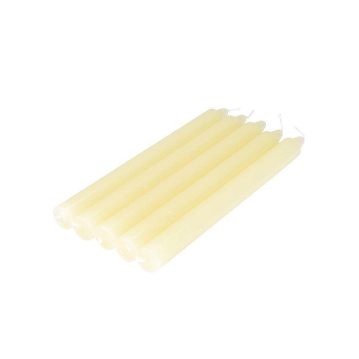 Bougies chandelier - Lot de 5 - 20 cm - Ecru - Sans parfum