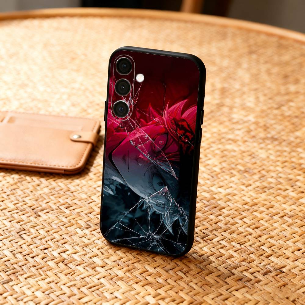 B-Black A-Asta Clover  Phone Case For Samsung  A73,A21s,A22,A31,A32,A52,A53,A71,A80,Soft Black Shell