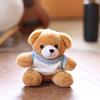 Doll Keychain Plush Pendant Bear T-Shirt Design Lightweight Key Holder Easy to Carry Keychain Backpack Accessories