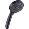 5 Function Handheld Shower Head - High Pressure Bath Spa Fixture, 4" Oil Rubbed Bronze Finished