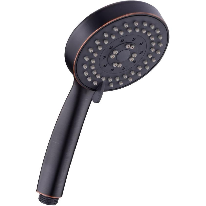 5 Function Handheld Shower Head - High Pressure Bath Spa Fixture, 4  Oil Rubbed Bronze Finished