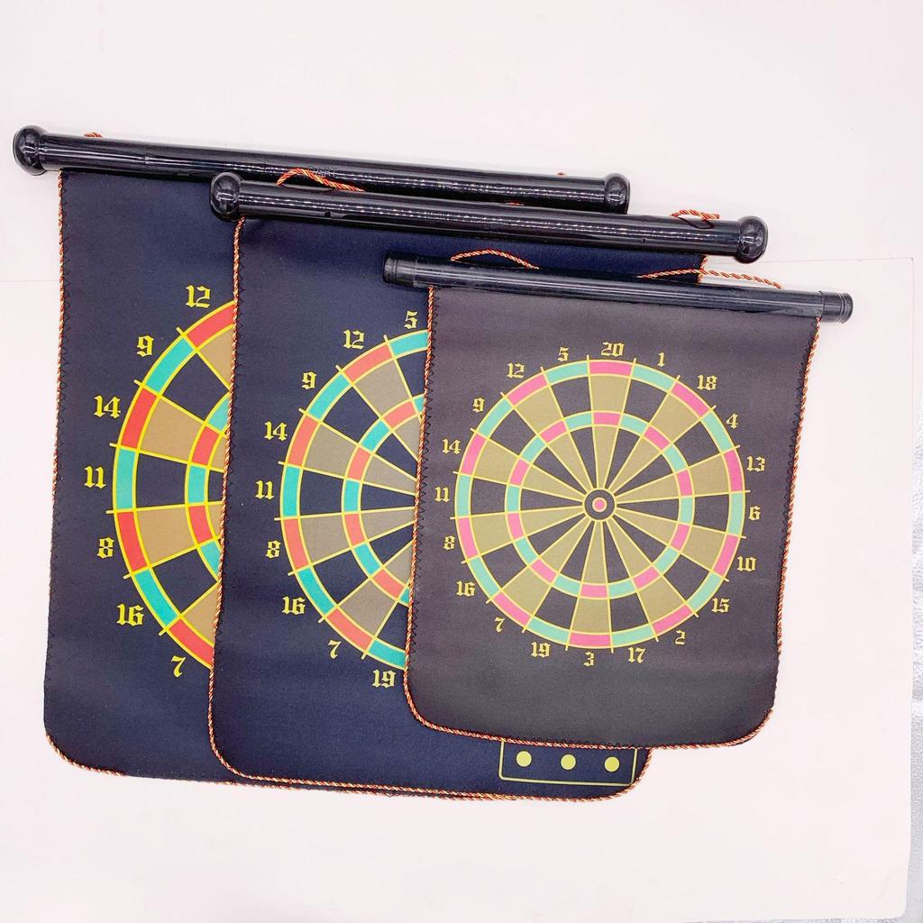 Double-Sided Magnetic Dartboard - 12", 15", 17" Portable Target for Adults & Students