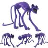 Adorabile Peluche Gatto Addormentato in PVC da 17,5 cm in una Carina Borsa Cane Arancione 51g Per Bambini