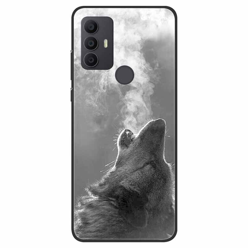 For TCL 30 SE Case Silicone Starry Space TPU Soft Back Cases For TCL 305 Cover Marble Painted for TCL 30SE TCL305 Fashion Bags