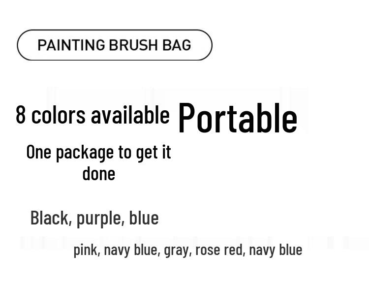 72-Slot Colored Pencil & Brush Storage Bag - Portable Student Art Case