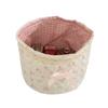 Sweetheart Lace Cylinder Storage Bin With Soft Cotton Material For Desk And Travel Use