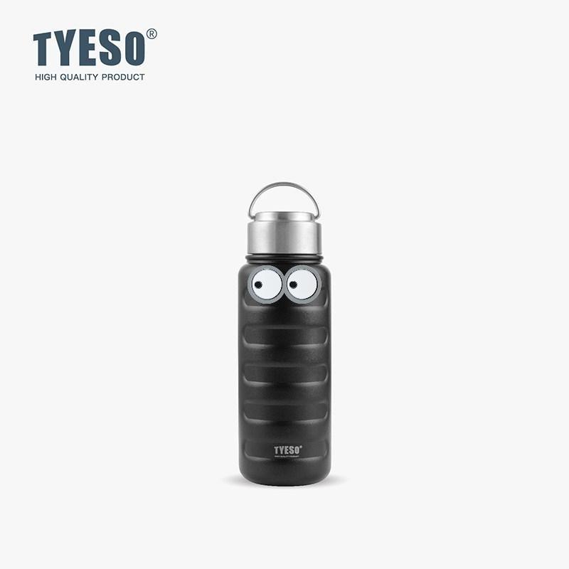 Portable Tyeso 360ml Thermoses 304 Stainless Steel Thermos Mug Thermal Tumbler Drinks Cup Water Bottle Sport Vacuum Flasks with Eye Sticker