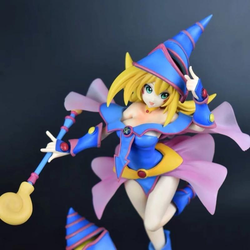 Dark Magician Girl Action Figure With Mana Magic Form Boxed Pvc Statue On Magic Book Base For Anime Game Fans