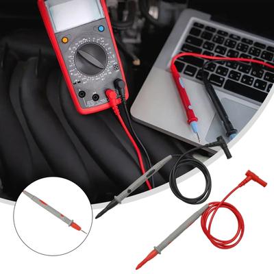 Multimeter Voltmeter Cable Ultra Fine Needle Tester Probe Test Cord Silicone Insulated Test Lead Measurement Instrument