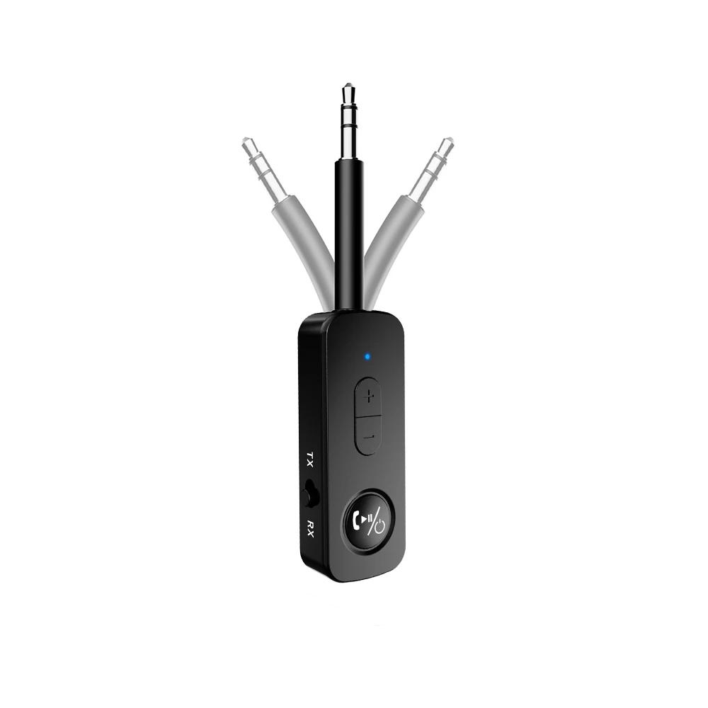 

3,5 мм Aux Bluetooth 5.3 Приймач Передавач Бездротовий аудіоадаптер 2-в-1 для ТВ-гарнітури Автомобільний радіоприймач Політ Mp3-плеєр Динамік