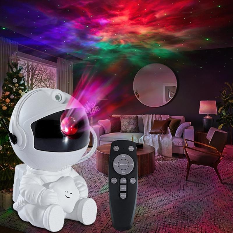 Wireless Remote Control Astronaut Projector Unique Home Decorative Nebula Ceiling Light Creative Night Lamp for Bedroom