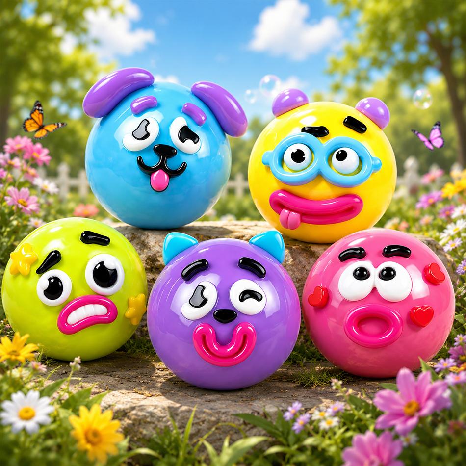 Popular Smushers Squishy, Curiosidades Perro Cara Intercambiada Juguete Squishy, Suave Moldeable Lindo Lento Rebote Juguete para Apretar, Sensorial Relajante