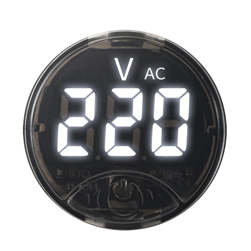 AC Voltage Meter 50 to 265V with Reverse Polarity Protections & Clear LED Display for Electrical Testing Maintenance