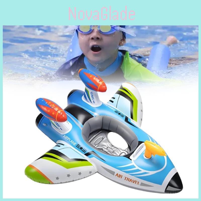 Children Airplane Inflatable Pool Float With Pvc Material For Swimming And Water Play