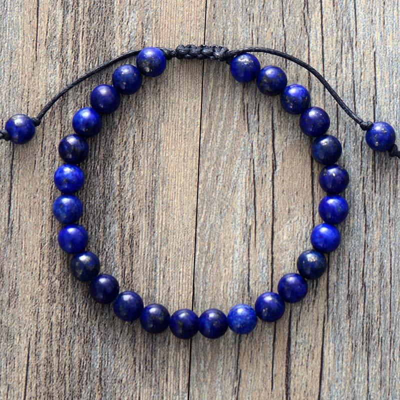 Simple Natural Stone Handmade Beaded Bracelet Couple Bracelet Popular Jewelry