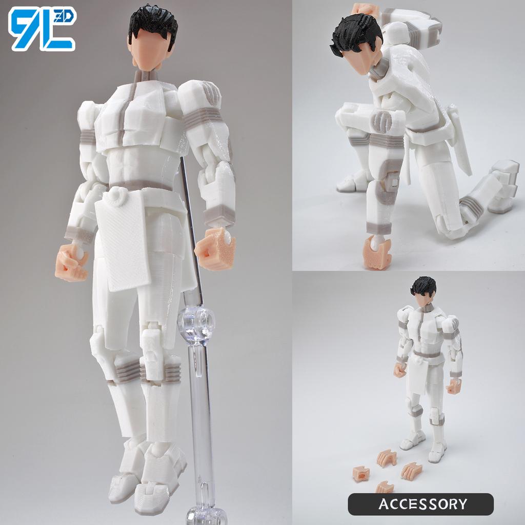 9L3D Printed NEWInvincibles Tech Jacker Titan13 Lucky13 Action Figure Dummy13 Motorcycle Multi-Jointed Collectible Model Toy T13