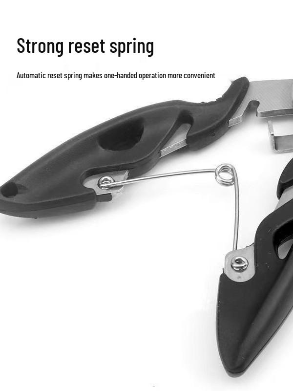 Multi-Functional Fishing Pliers: Lure Handling, Line Cutting, Hook Removal, Lead Cutting, and Line Tying Tool.