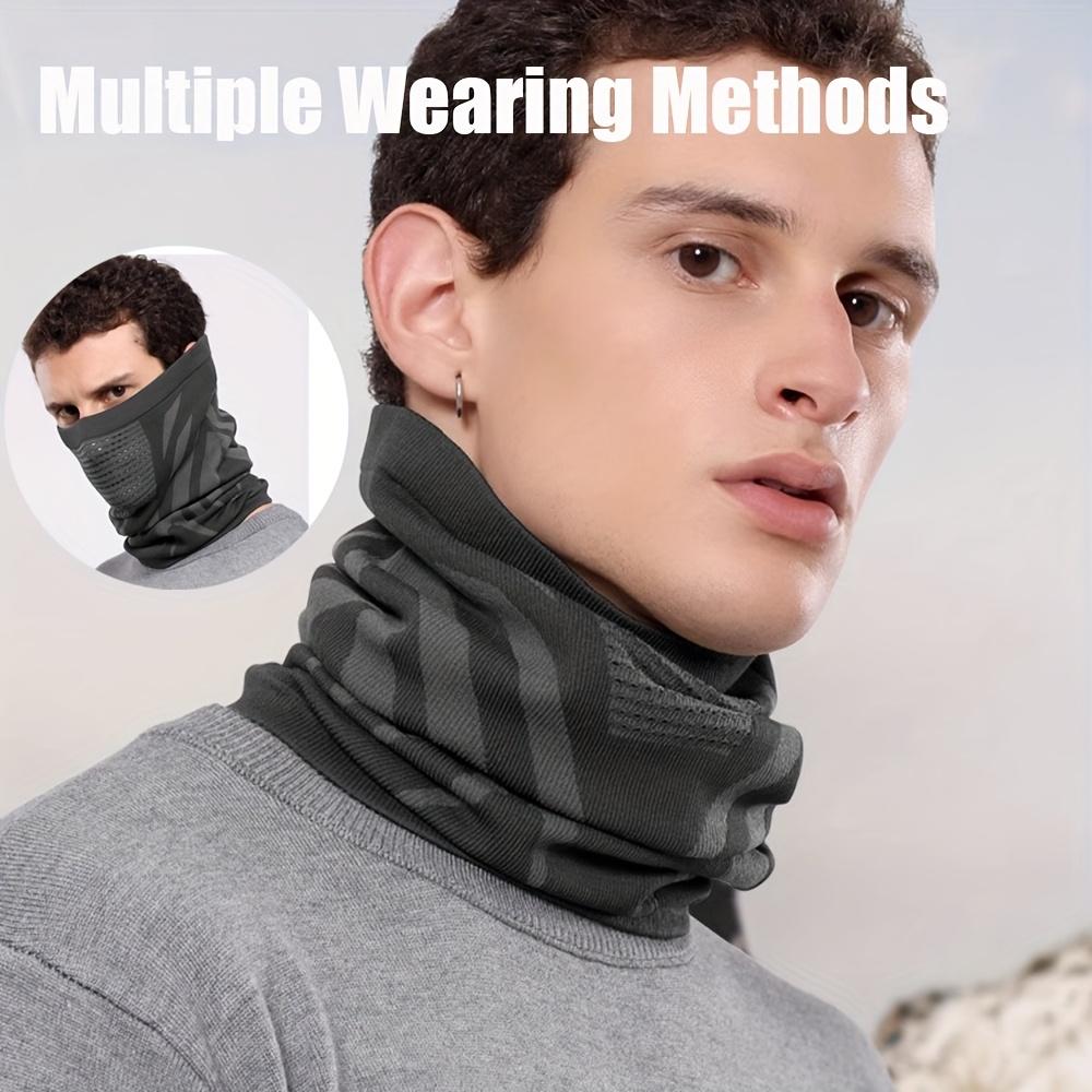 Winter Warm Motorcycle Mask for Men and Women, Elastic Breathable Riding with Neck Gaiter for Outdoor Sports, Running, Skiing