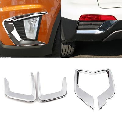Für Hyundai Creta IX25 2016-2018 Chrom Nebelscheinwerfer Lampe Nebelschlussleuchte Zierblende Rahmen ABS Außendekoration