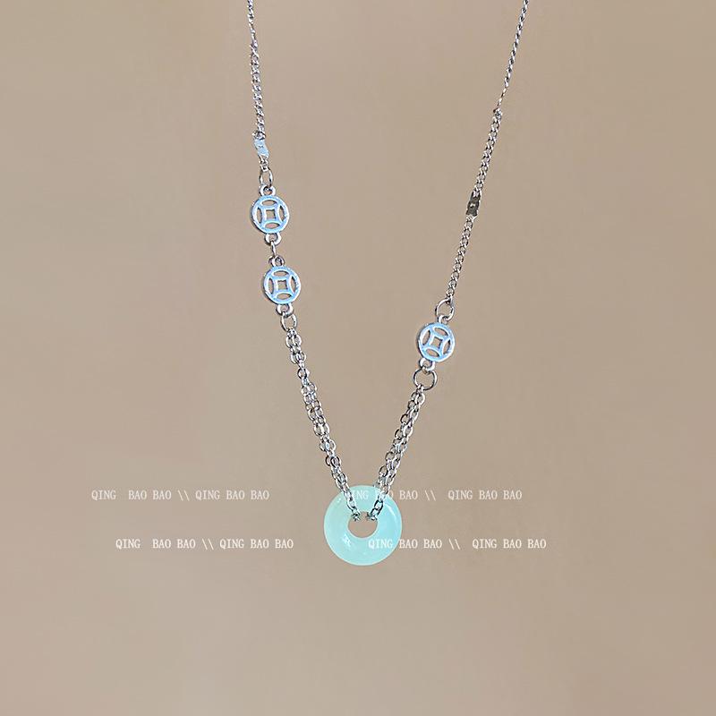 

Дзен Ретро Китайское Керамическое Ожерелье - Ручная Работа, Нишевый Дизайн для Женщин