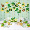 User Friendly Paper PVC Spirals Swirls Ornament for Patrick's Celebration No Tools Needed Versatile Decors