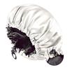 Satin nightcap double button adjustment satin nightcap, women's beauty hair care cap, shower cap