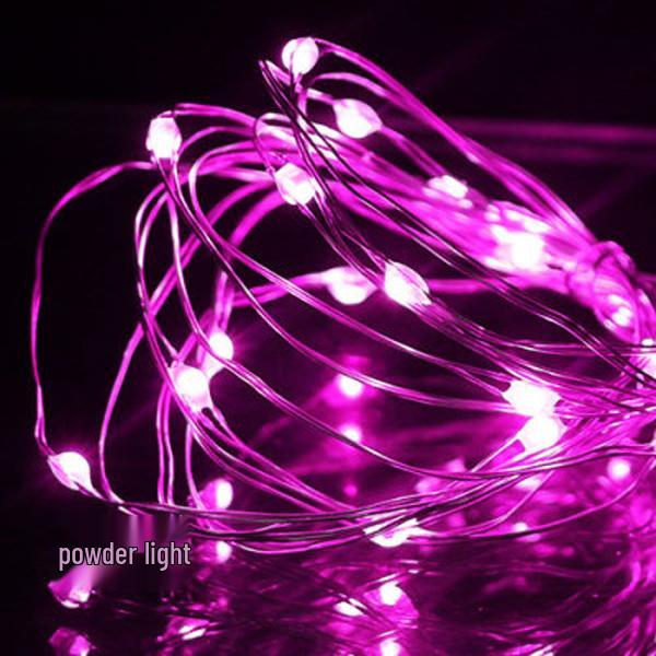 LED Copper Wire String Lights with Bubble Ball Decorations - 3AA Battery Powered for Christmas and Holiday Displays, Flashing Fairy Lights.