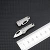 7Cr Steel Sharp Mini Folding Knife Titanium Alloy Portable Pocket Knife Utility Zipper Knife EDC Emergency Unpacking Tool