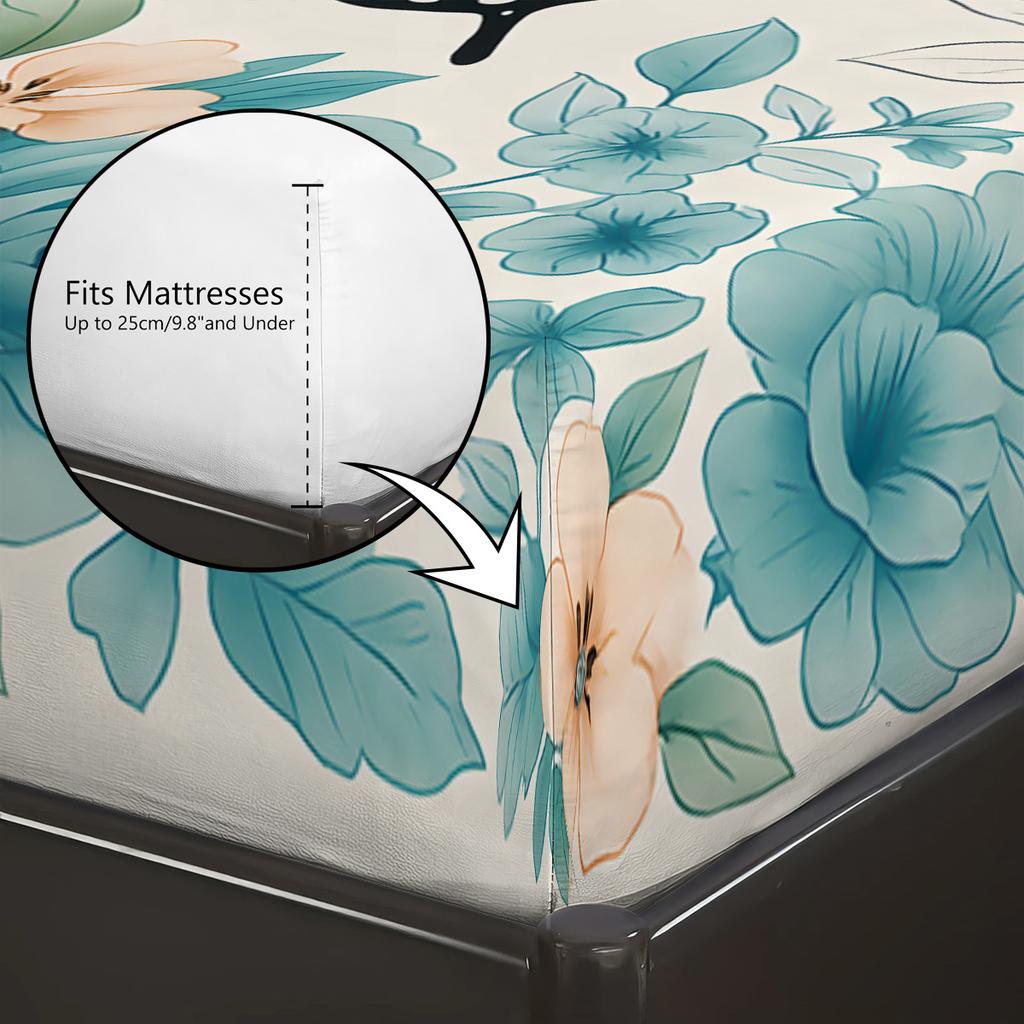 3Pcs Dreamy Beautiful Butterfly Printed Coreless Bed Sheet Set In Multiple Size Comfortable Bed Cover Bedroom Bedding Decoration