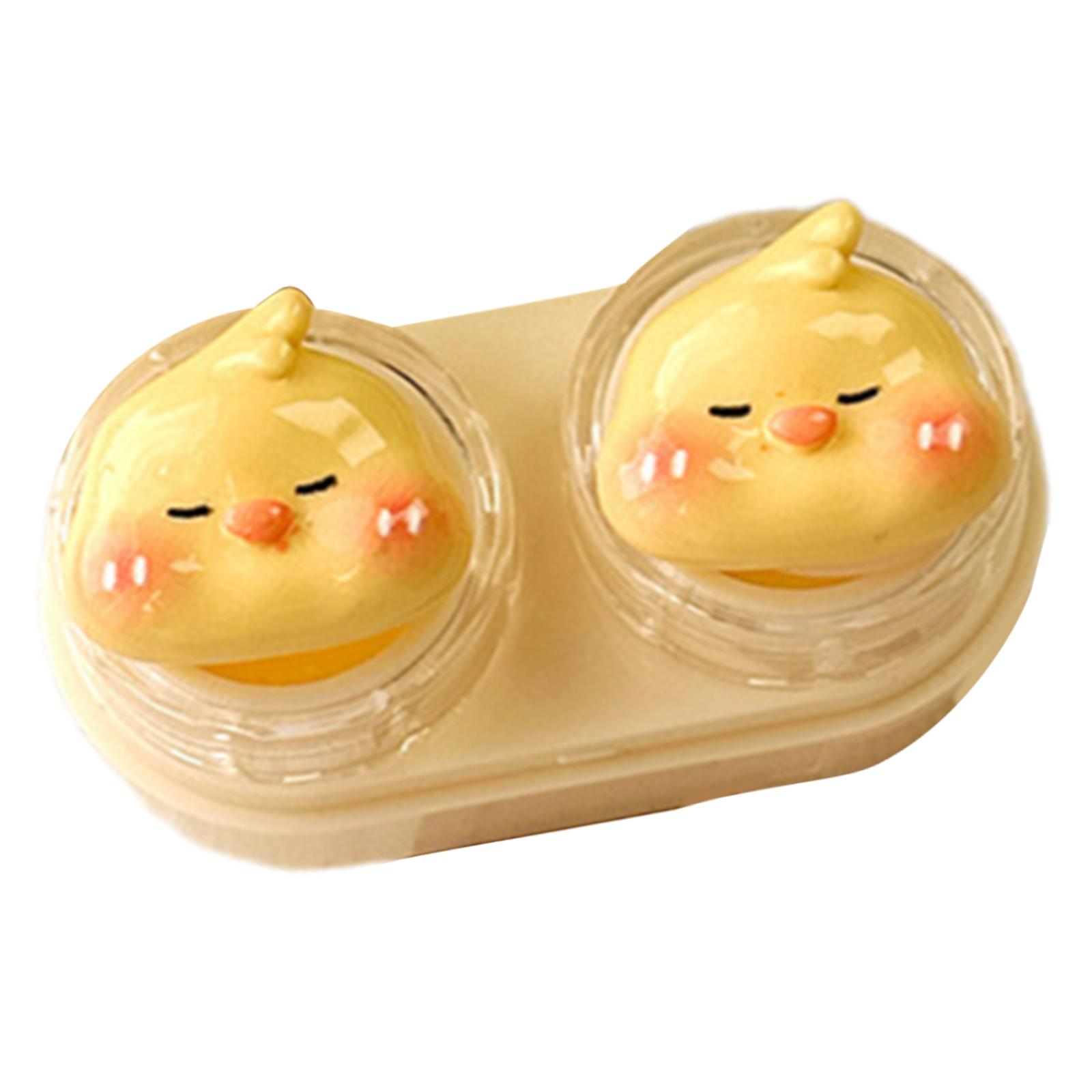 

Практичный набор контейнеров для контактных линз со сдвижной и герметичной конструкцией. Футляр для хранения линз с инструментом для надевания и снятия. жёлтый