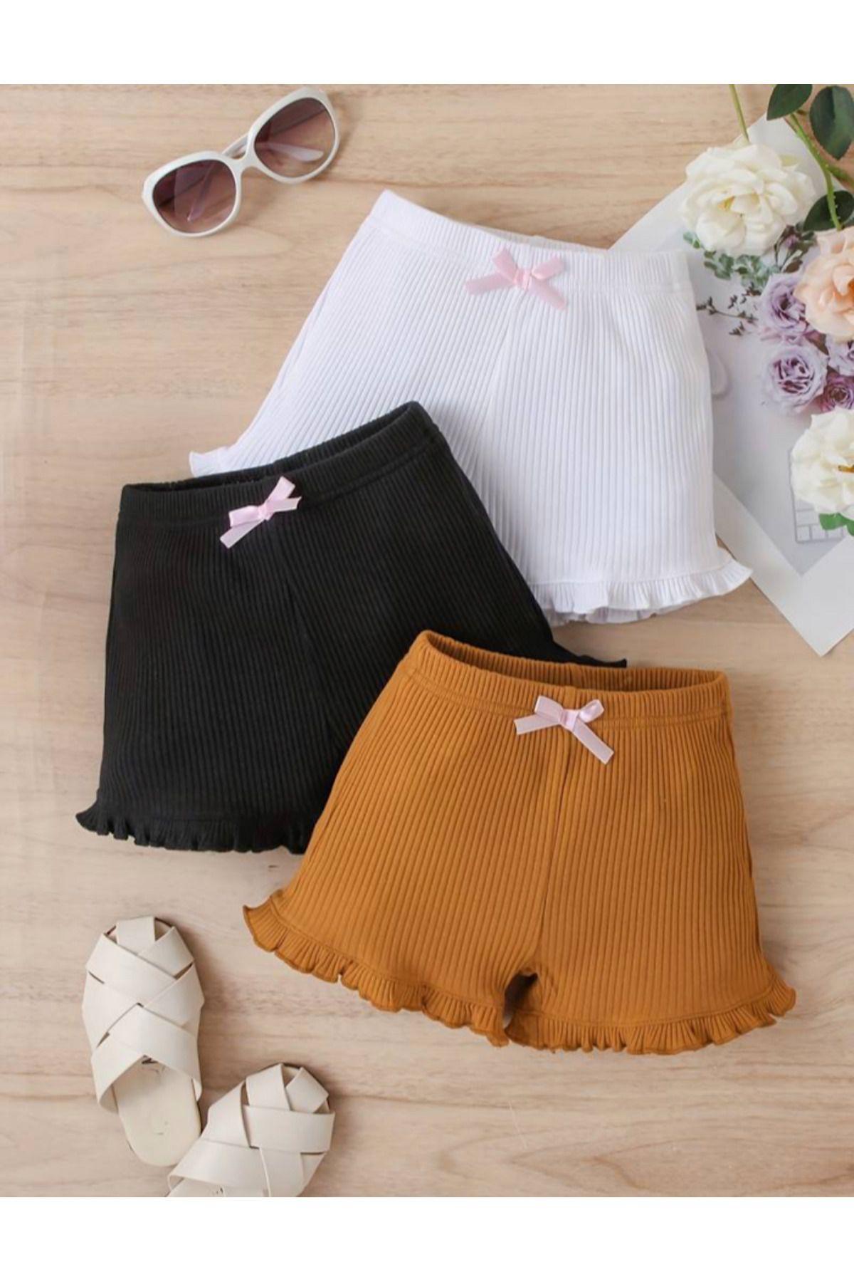 

Baby Girl and Child 3 Pieces Ruffle Summer Camisole Shorts Biker Shorts 0-6 Ay рожевий/синій